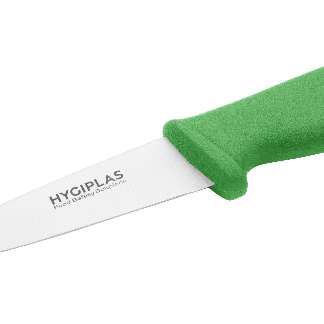 Hygiplas Paring Knife Green 9cm - C866  - 3