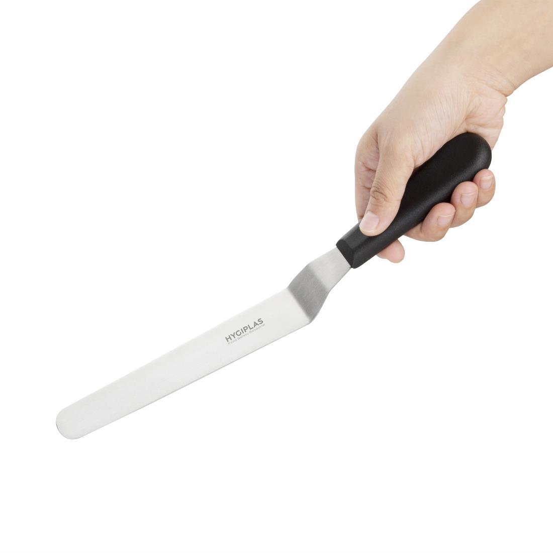 Hygiplas Angled Blade Palette Knife Black 19cm - D410  - 2