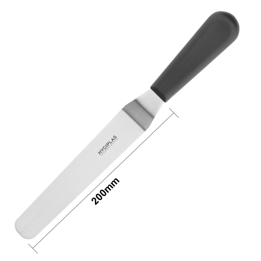 Hygiplas Angled Blade Palette Knife Black 10cm - D420  - 5