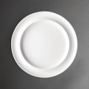Olympia Heritage Raised Rim Plates White 253mm (Pack of 4) - DW153  - 1