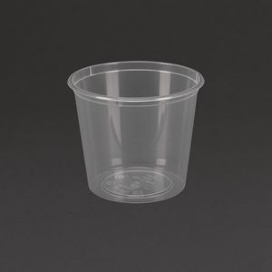 Fiesta Recyclable Plastic Microwavable Deli Pots 150ml / 5.25oz (Pack of 100) - CT083  - 1