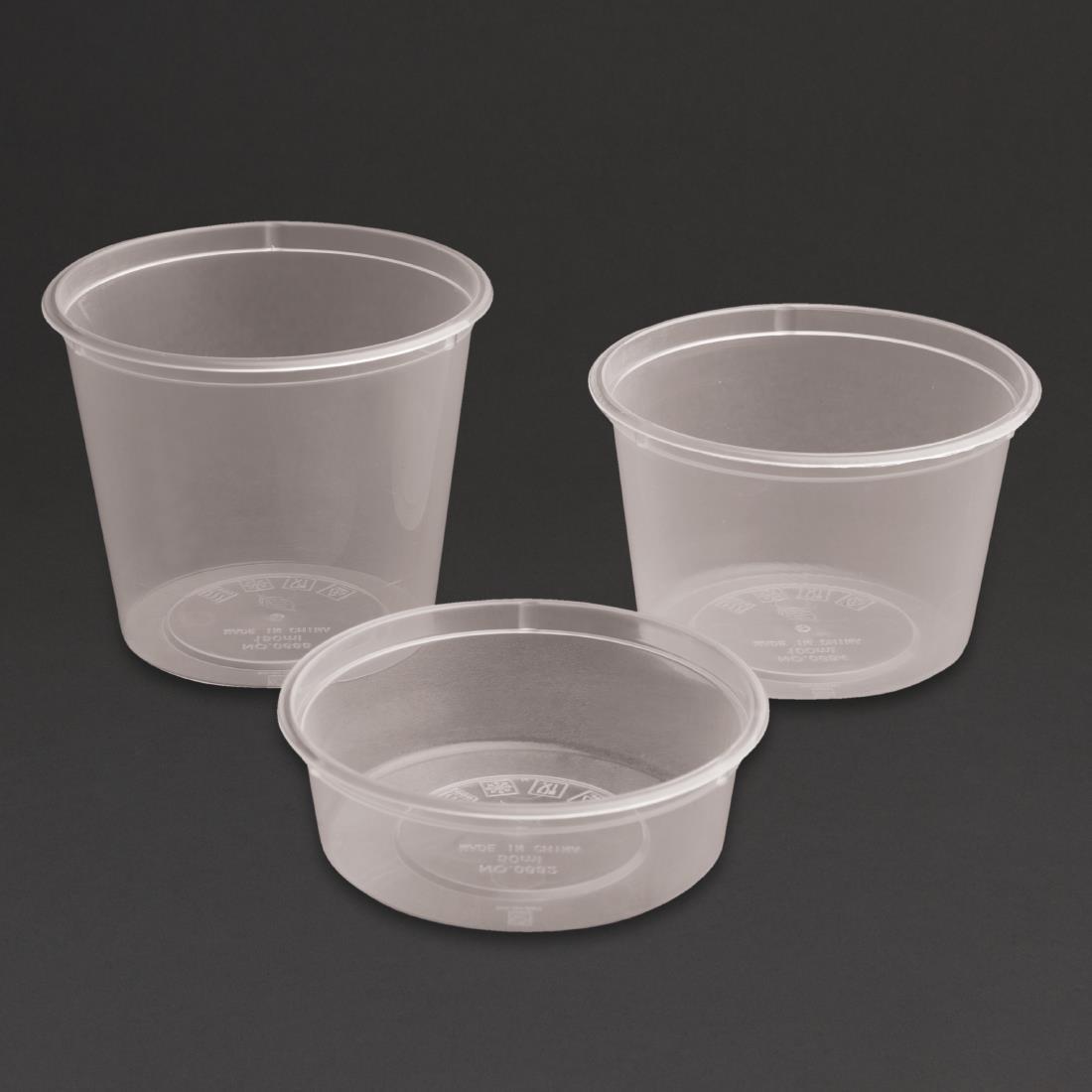 Fiesta Recyclable Plastic Microwavable Deli Pots 50ml / 1.75oz (Pack of 100) - CT285  - 6