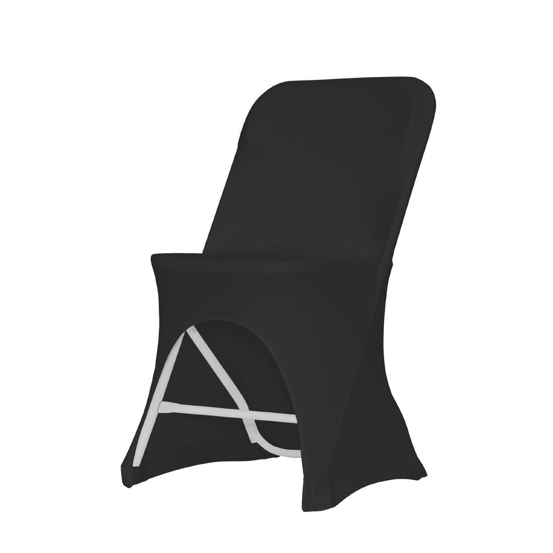 DW843 - ZOWN Alex-K Side Chair Stretch Cover Black - DW843