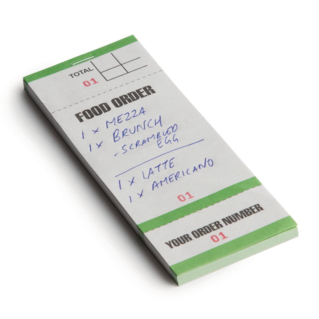Bar Food Pad With Order Tickets Single Leaf (Pack of 50) - G522  - 1