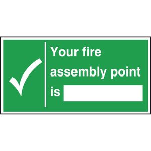 Fire Assembly Point Sign - W312  - 1