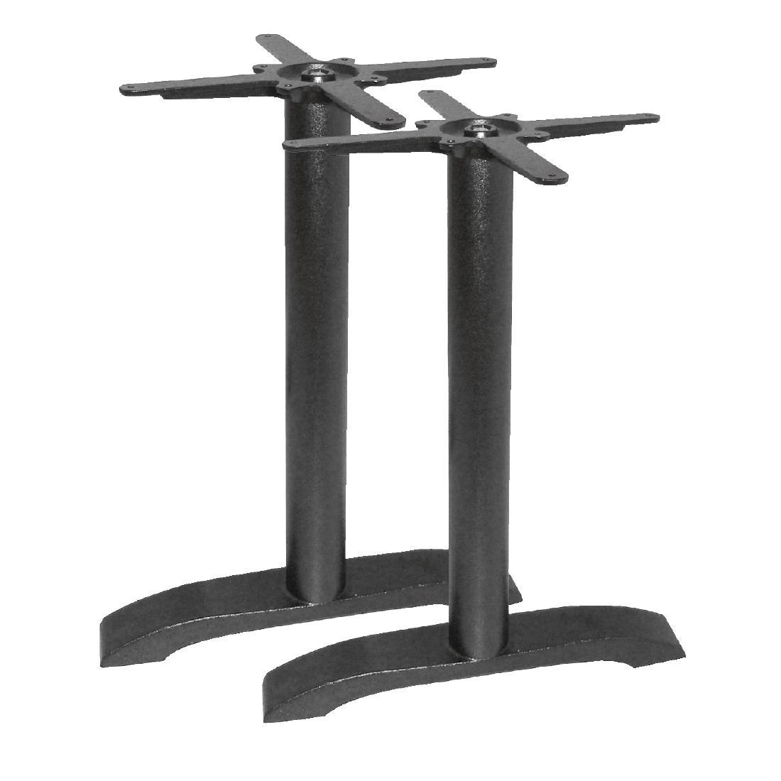 Bolero Cast Iron Twin Leg Table Base (Pack of 2) - DN642  - 1