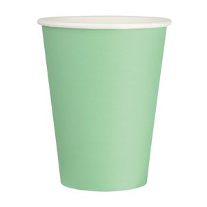 Fiesta Recyclable Single Wall Takeaway Coffee Cups Turquoise 340ml / 12oz (Pack of 50) - GP401  - 1