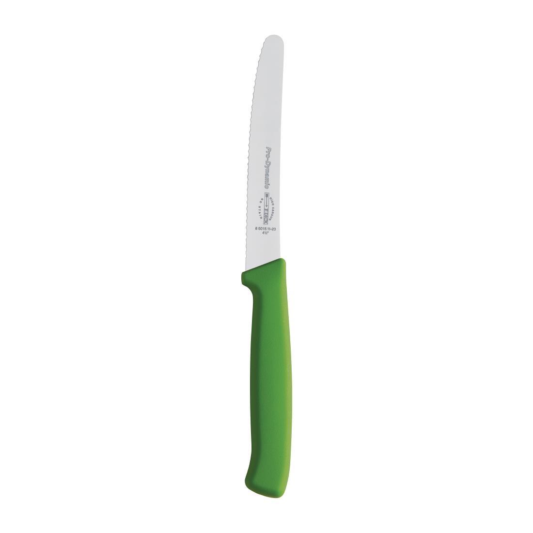 Dick Pro Dynamic Serrated Utility Knife Green 11cm - CR155  - 2