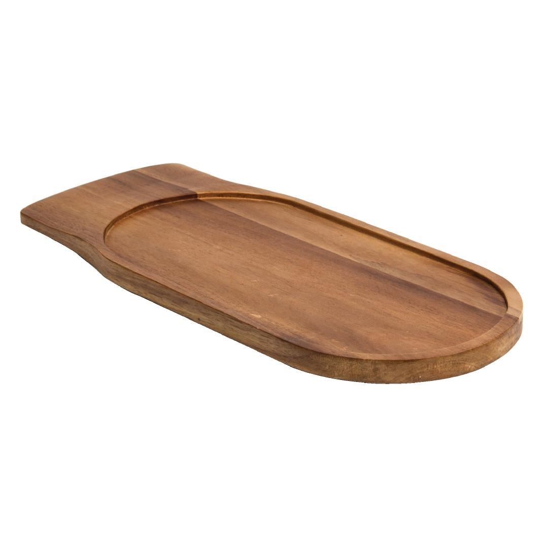 Olympia Acacia Wood Dish Board 415mm - GF207  - 1
