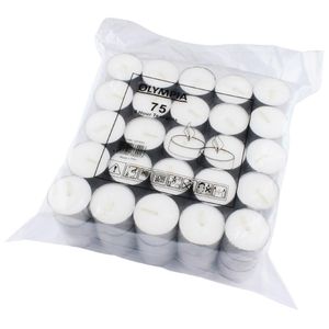Olympia 8 Hour Tealights (Pack of 75) - GF449  - 1