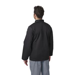 Whites Vegas Unisex Chefs Jacket Long Sleeve Black XXL - A438-XXL  - 6
