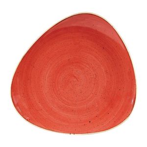 Churchill Stonecast Triangular Plates Berry Red 265mm (Pack of 12) - DW367  - 1