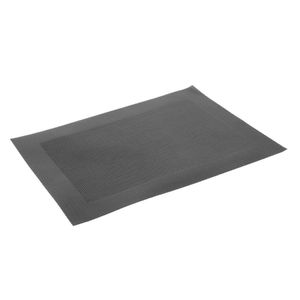 Woven PVC Black Table Mat (Pack of 4) - GG042  - 1