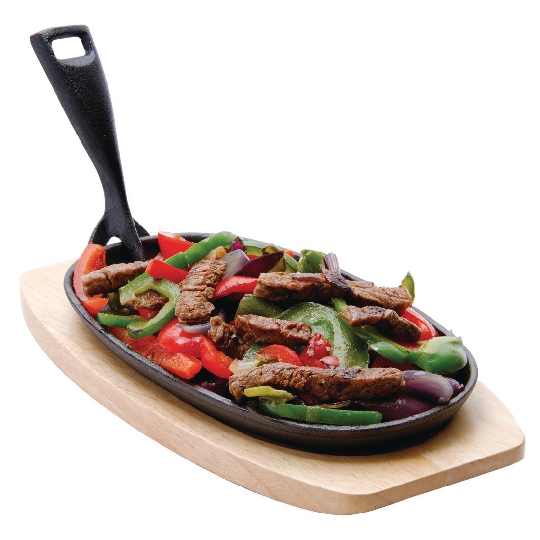 Olympia Cast Iron Sizzler Pan - GG133  - 6