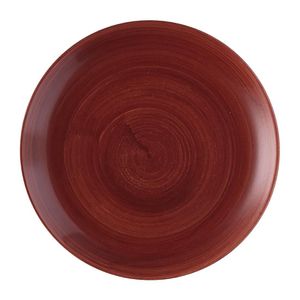 Churchill Stonecast Patina Evolve Coupe Plate Red Rust 260mm (Pack of 12) - FS881  - 1