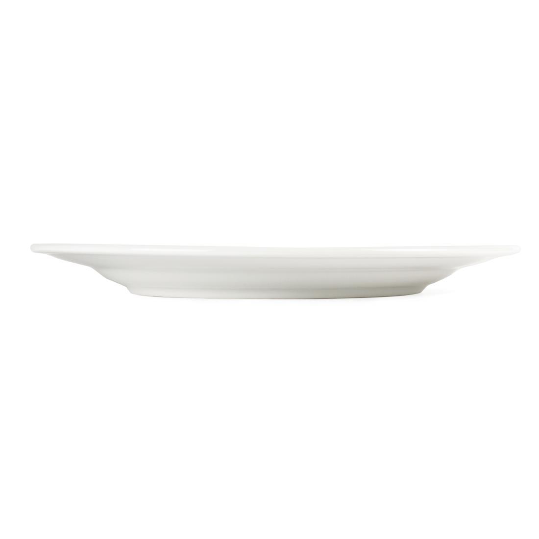 Olympia Whiteware Wide Rimmed Plates 310mm (Pack of 6) - CB483  - 4