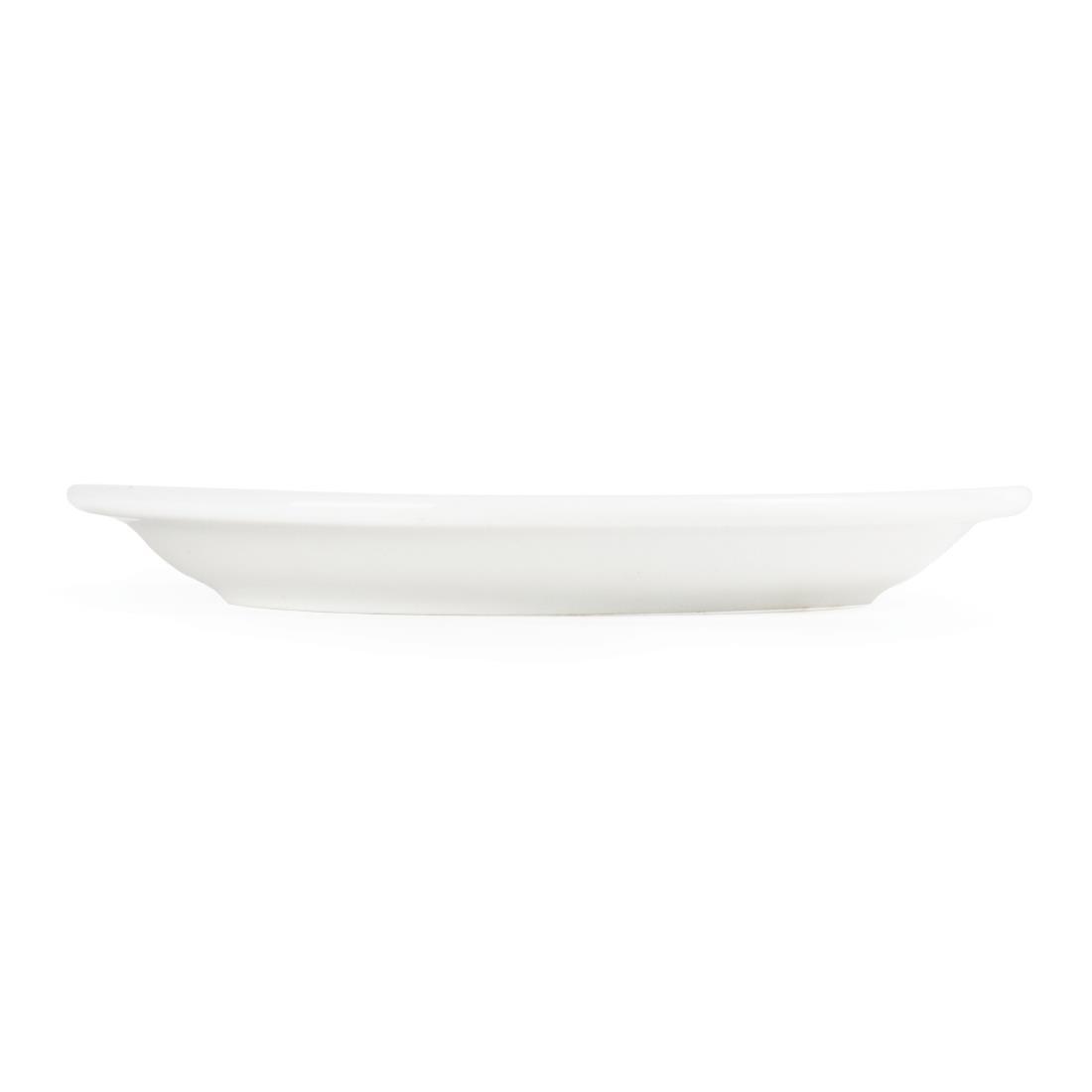Olympia Whiteware Narrow Rimmed Plates 150mm (Pack of 12) - CB486  - 3