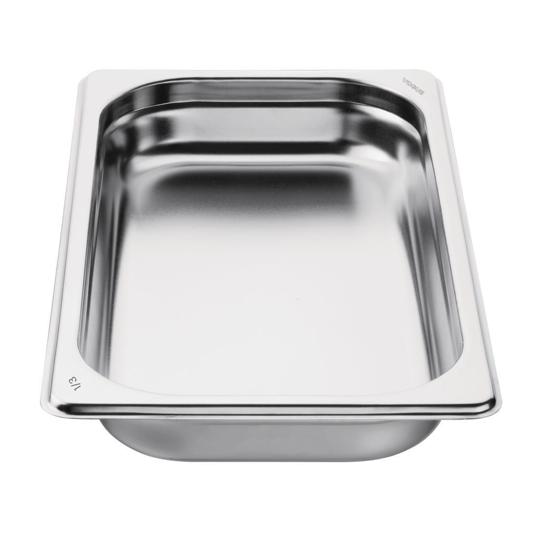 Vogue Stainless Steel 1/3 Gastronorm Pan 40mm - GM311  - 5
