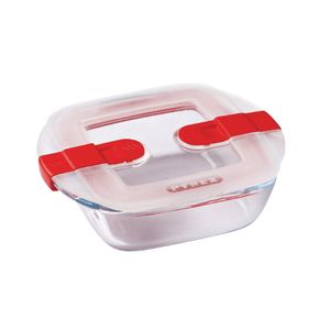 Pyrex Cook and Heat Square Dish with Lid 350ml - FC363  - 1