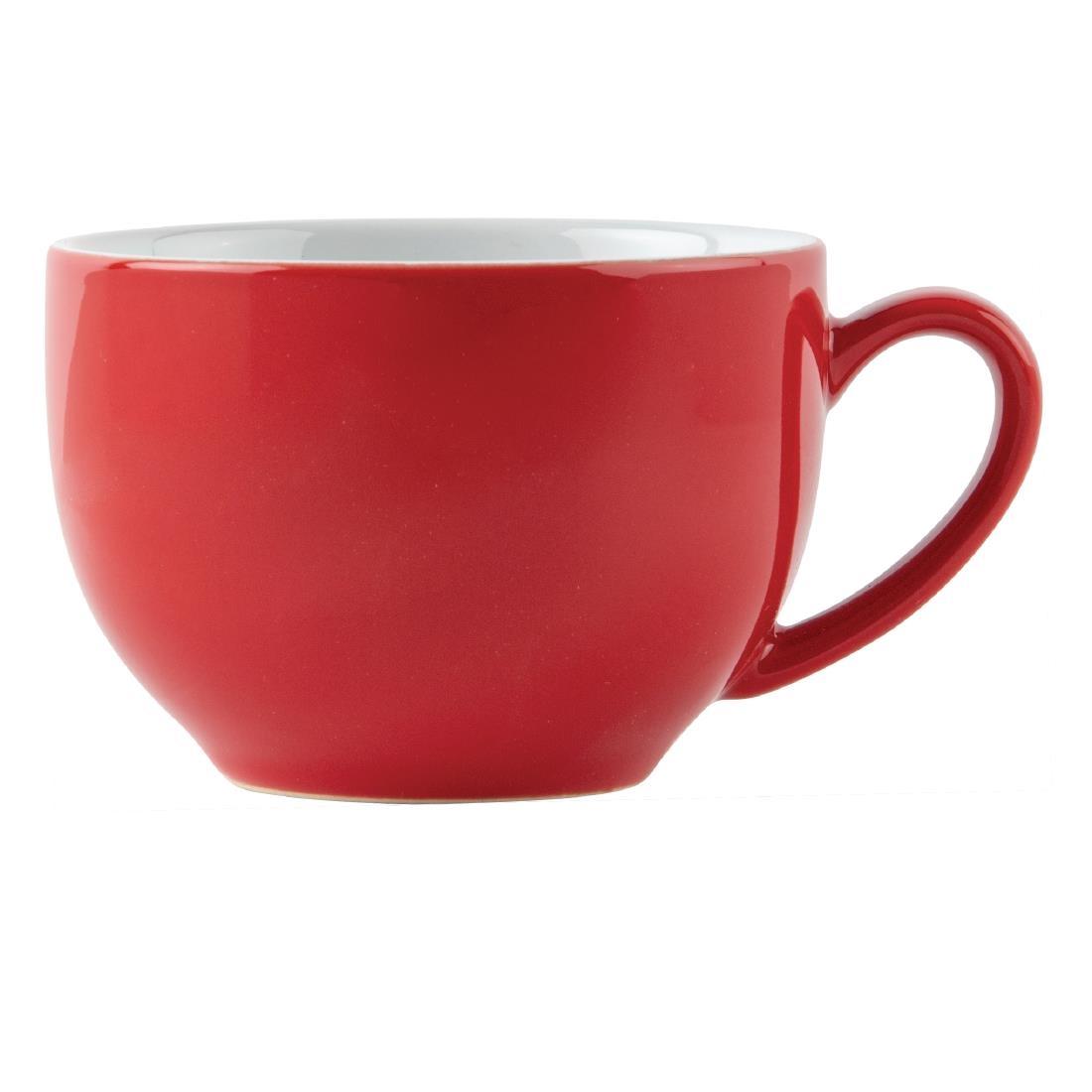 Olympia Cafe Cappuccino Cups Red 340ml (Pack of 12) - GK076  - 4
