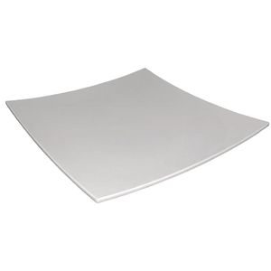 Curved Square Melamine Plate White 400mm - DP141  - 1