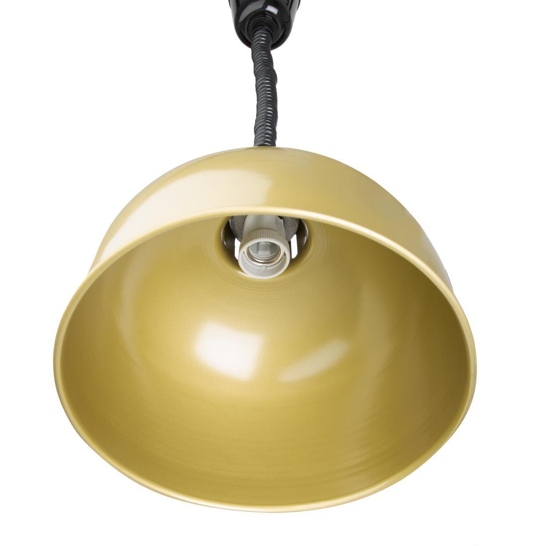 Buffalo Retractable Dome Heat Shade Pale Gold Finish - DY462  - 3