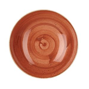 Churchill Stonecast Round Coupe Bowl Spiced Orange 182mm (Pack of 12) - GM684  - 1