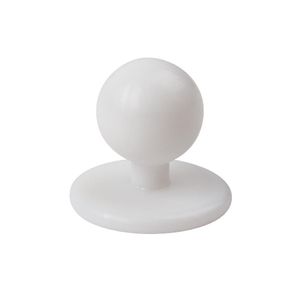 Whites Stud Buttons White (Pack of 12) - A017  - 1