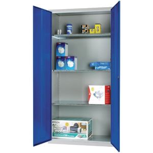 Standard Cupboard 3 Shelves Blue Doors - CF802  - 1