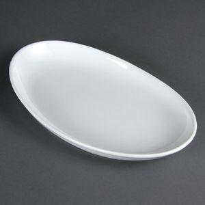 Olympia French Deep Oval Plates 304mm (Pack of 4) - CC890  - 1