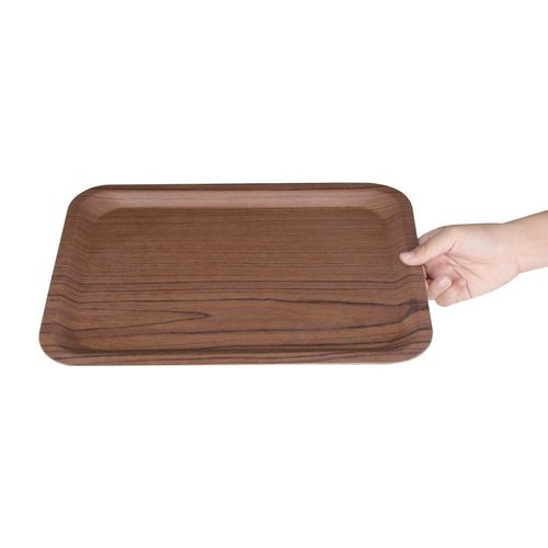 Olympia Veneer Mahogany Tray 345 x 245mm - FP684  - 3