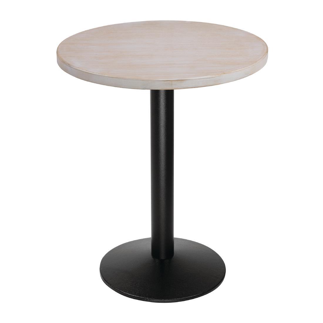 Bolero Pre-drilled Round Table Top Vintage White 600mm - DY729  - 5