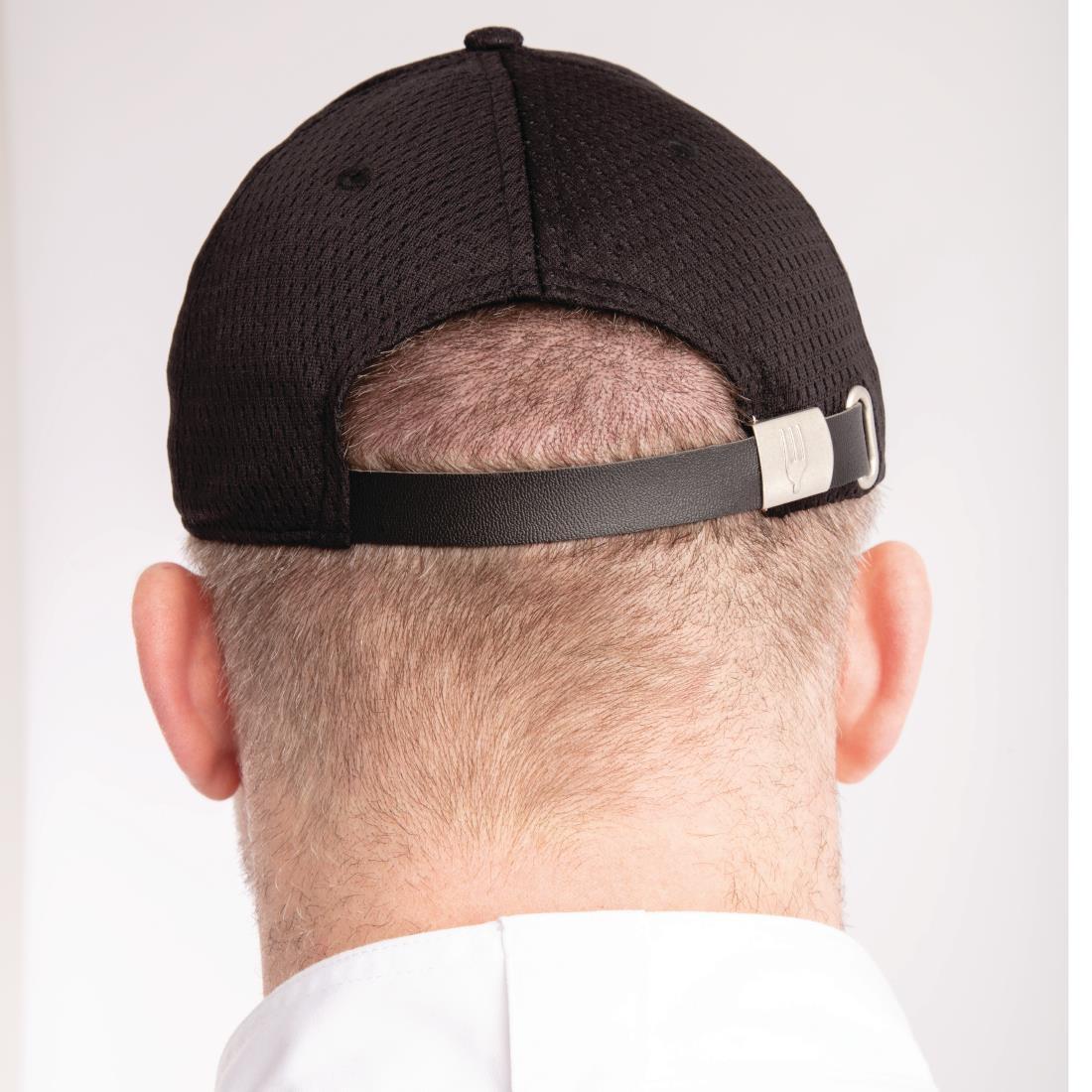 Chef Works BCCVBLK0 Cool Vent Baseball Cap Black