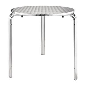 Bolero Round Stainless Steel Bistro Table 700mm - CG836  - 1