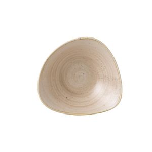 Churchill Stonecast Triangle Bowl Nutmeg Cream 235mm (Pack of 12) - GR942  - 1