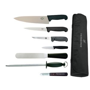 Victorinox 21.5cm Chefs Knife with Hygiplas and Vogue Knife Set - F221  - 1