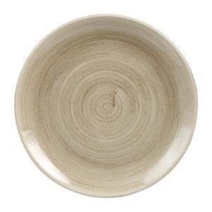 Churchill Stonecast Patina Antique Coupe Plates  Taupe 260mm (Pack of 12) - HC787  - 1