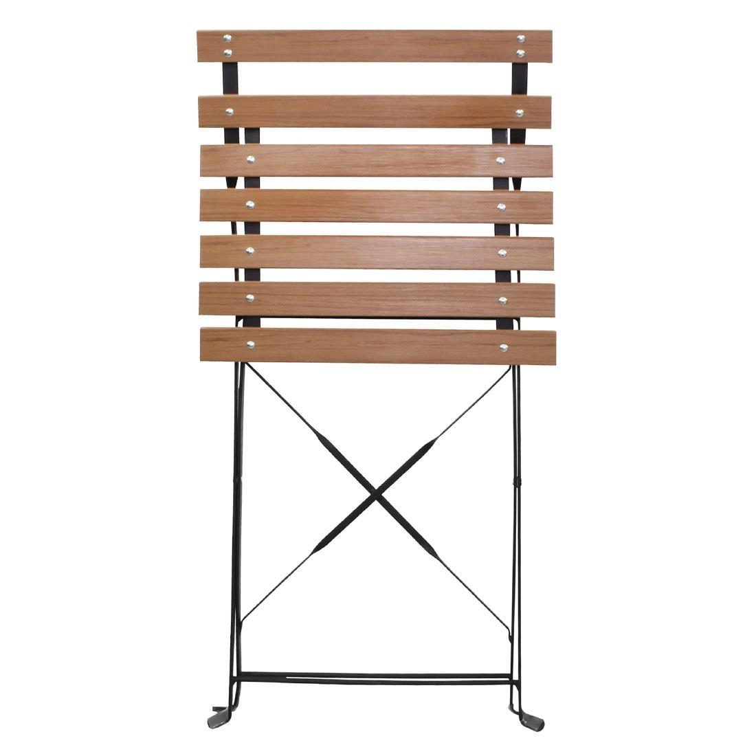 GJ766 - Bolero Faux Wood Bistro Chair (Pack 2) - GJ766  - 5
