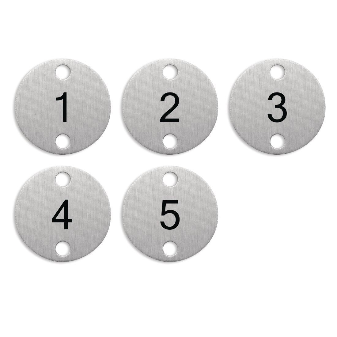 Bolero Table Numbers Silver (1-5) - DY770  - 2