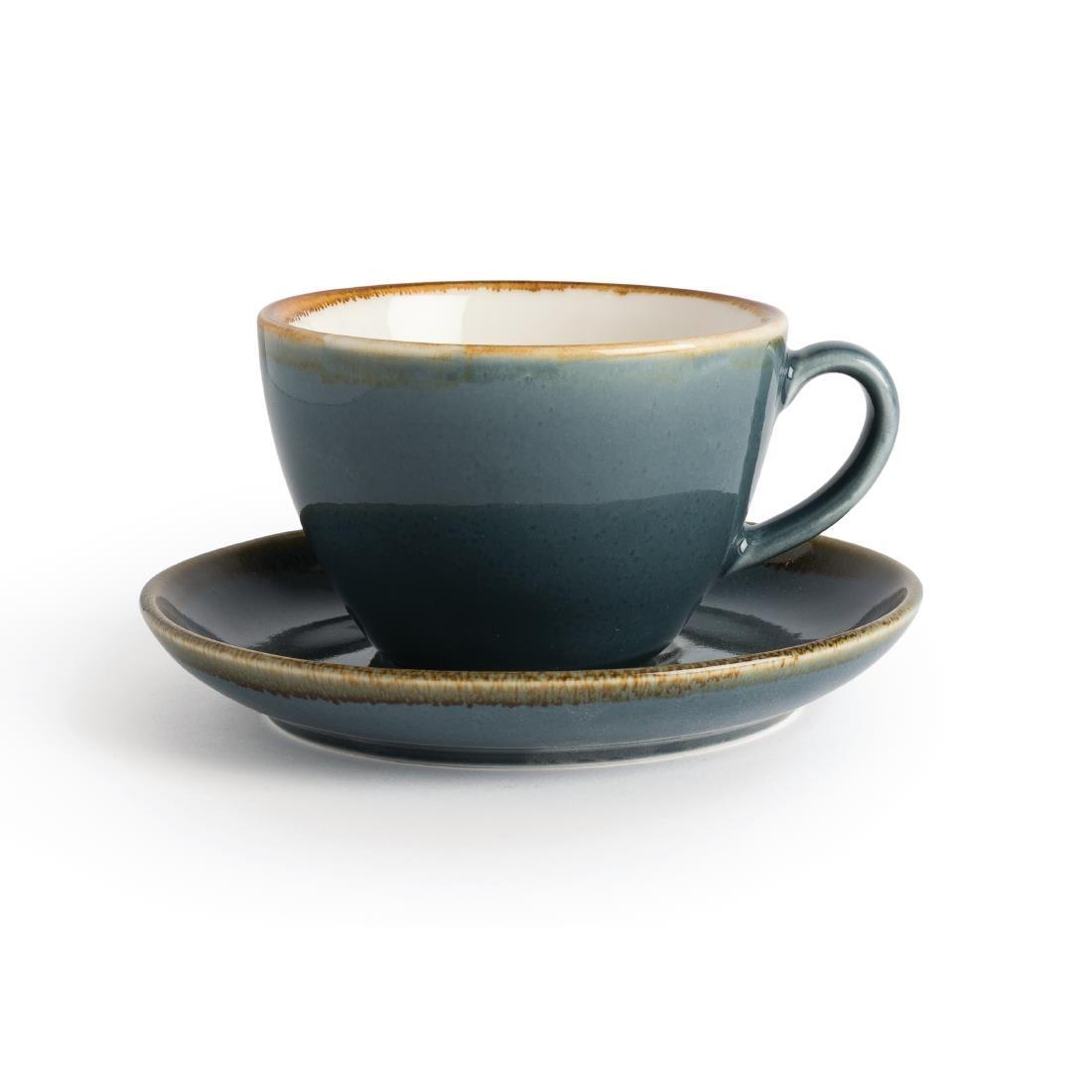 Olympia Kiln Cappuccino Cup Ocean 340ml (Pack of 6) - GP348  - 2