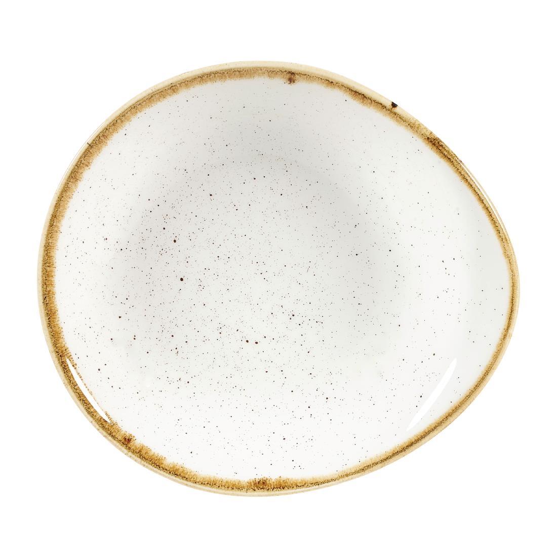 Churchill Stonecast Round Dishes Barley White 185mm (Pack of 12) - DY873  - 1