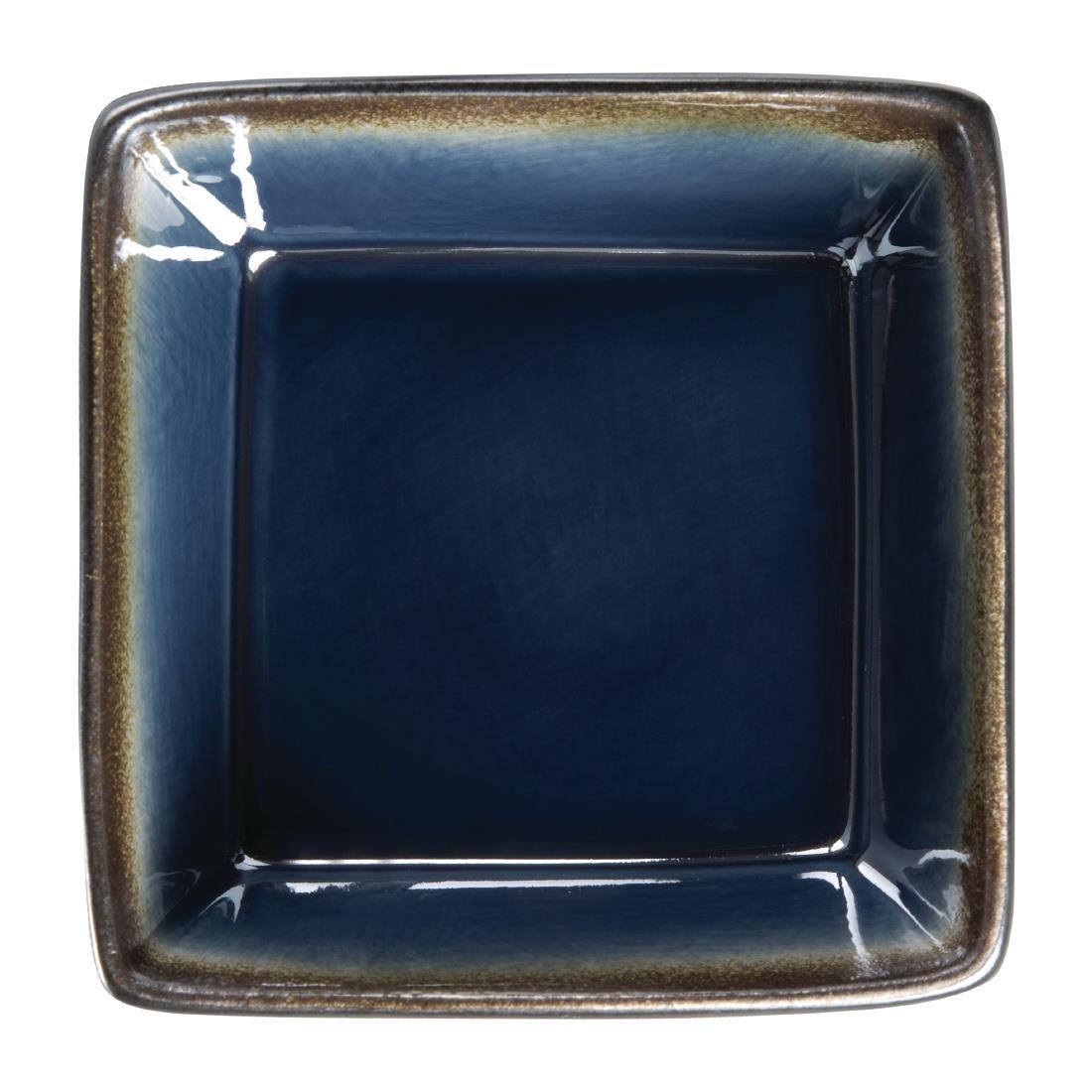 Olympia Nomi Square Bowl Blue 110mm (Pack of 6) - HC337  - 1