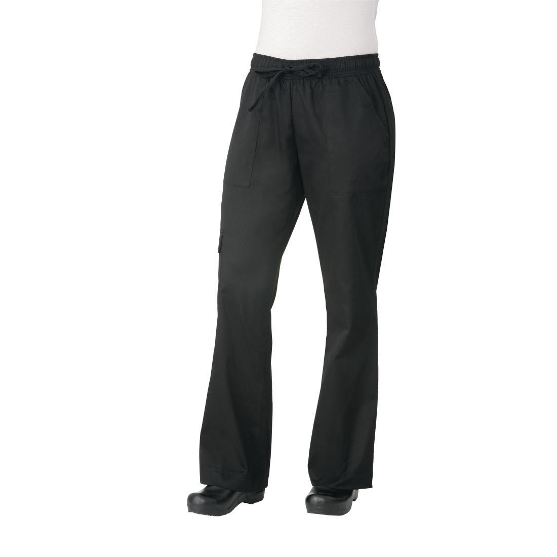 Chef Works Womens Cargo Chefs Trousers Black S - B630-S  - 1