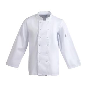 Whites Vegas Unisex Chefs Jacket Long Sleeve White 5XL - A134-5XL  - 1