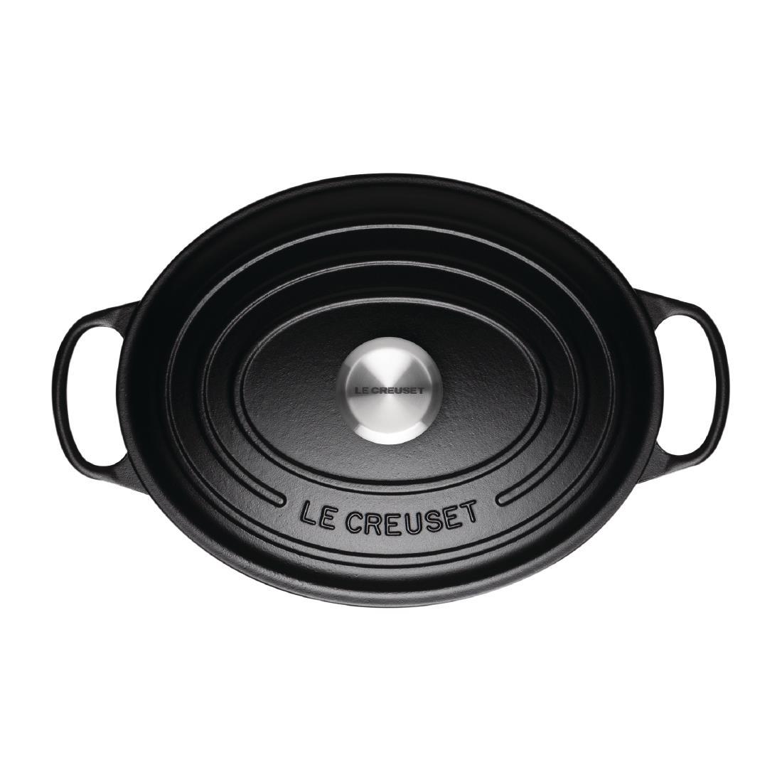 Le Creuset Cast Iron Oval Casserole 4.1L Satin Black - DR466  - 2