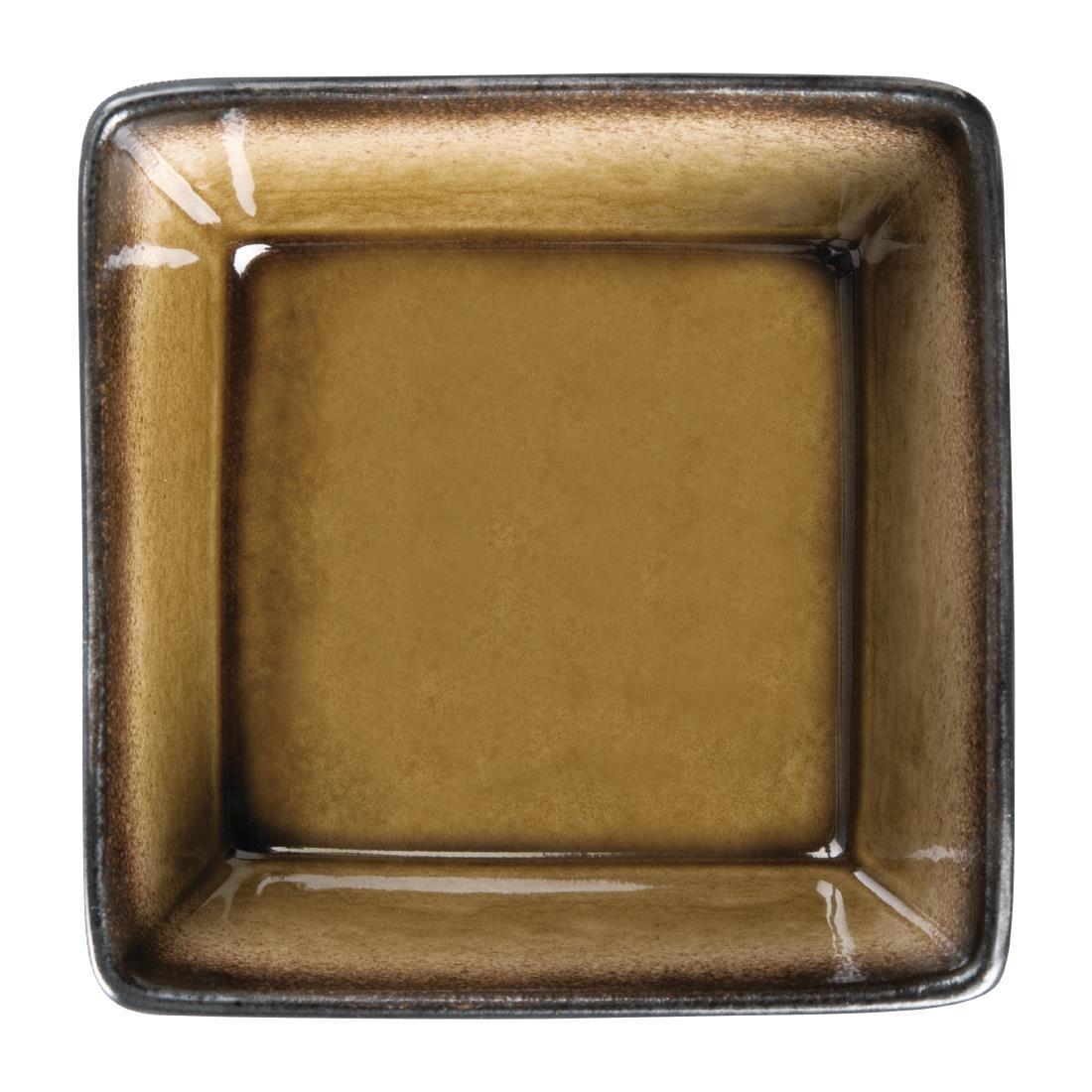 Olympia Nomi Square Bowl Yellow 110mm (Pack of 6) - HC537  - 1