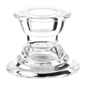 Olympia Glass Tapered Candle Holder (Pack of 6) - CN613  - 1