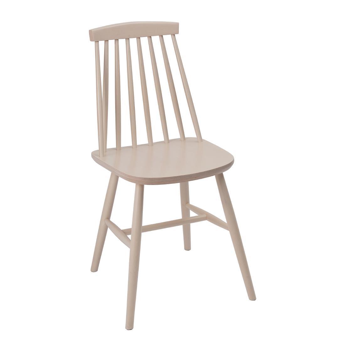 Fameg Farmhouse Angled Side Chairs White (Pack of 2) - DC354  - 6