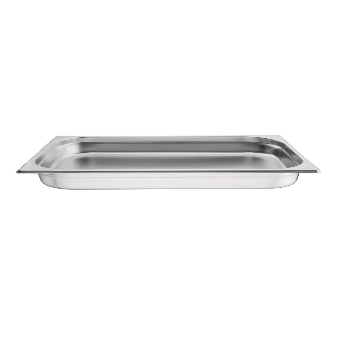 Vogue Stainless Steel 1/1 Gastronorm Pan 40mm - K994  - 2
