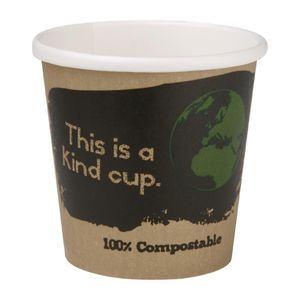 Fiesta Compostable Espresso Cups Single Wall 113ml / 4oz (Pack of 1000) - DY981  - 1